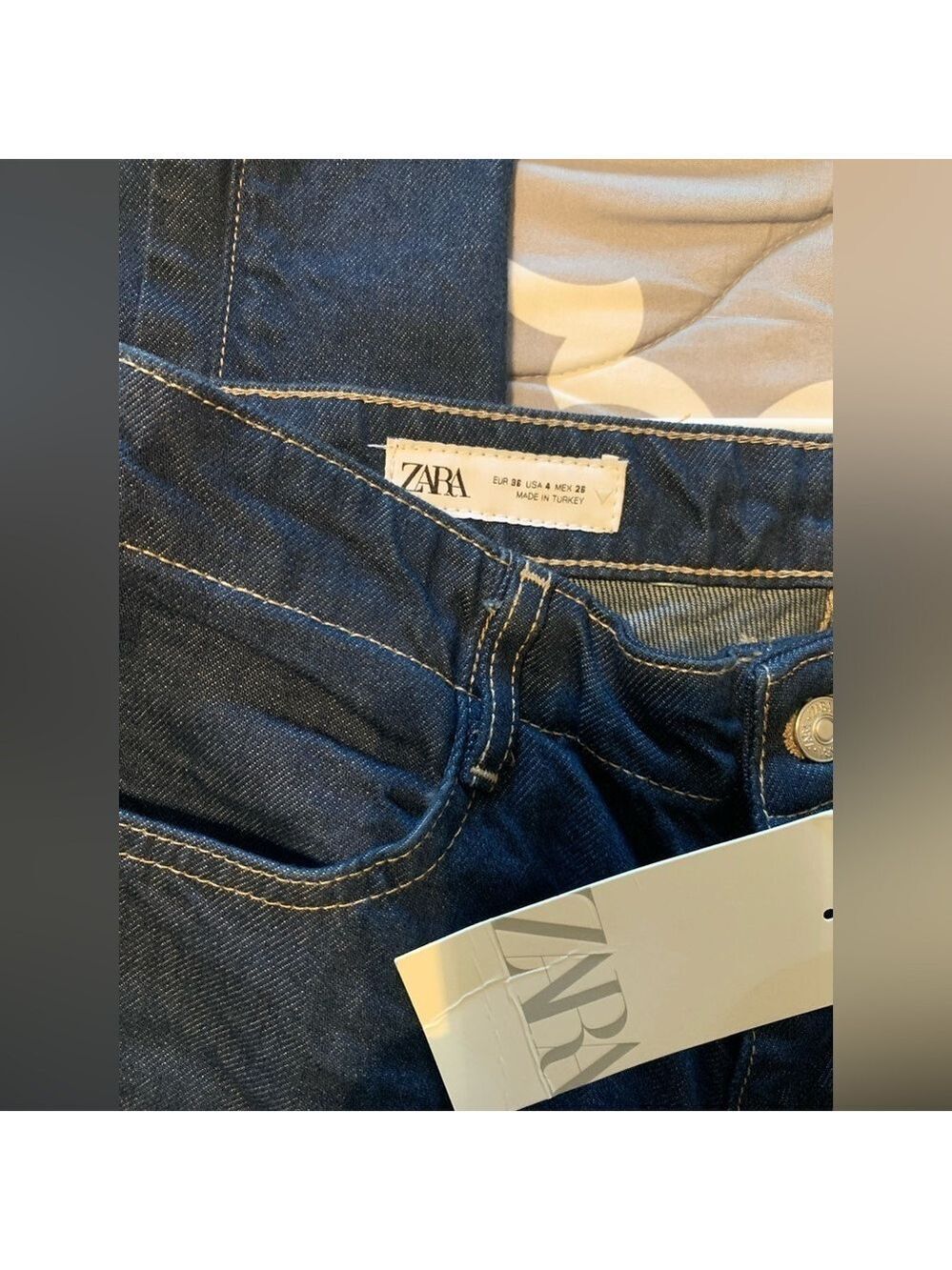 Women's Zara Denim Jeans Size 4 - Picture 7 of 9